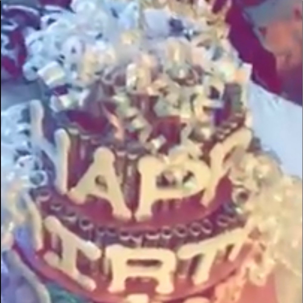 Happy birthday money cake